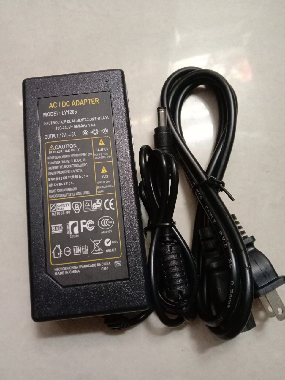 Bộ nguồn nhựa 12v-5a