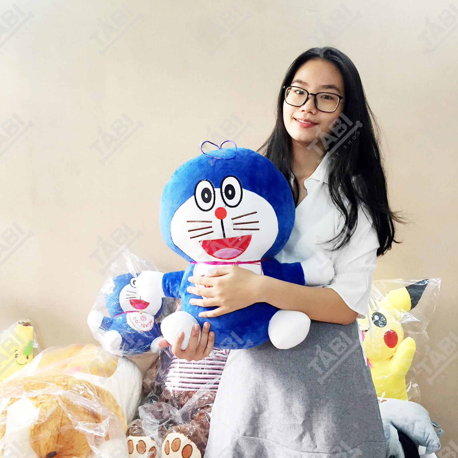 [Ảnh Shop Chụp] Gấu Bông Doremon Khổng Lồ Cao Thật 50cm - Doraemon Nhồi Bông Siêu Cute