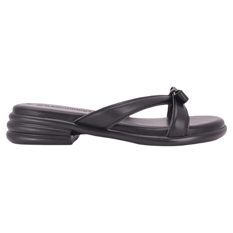 HCM - Dép Xẹp Hạnh Dung Quai Chéo Nơ HD11174AV