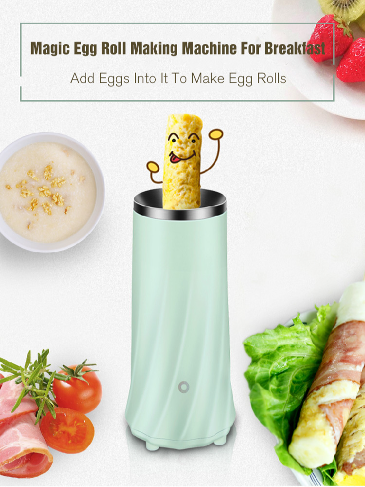 zaqu11 Breakfast Egg Roll Machine Electric Egg Roll Machine Portable Fast Automatic Home Use