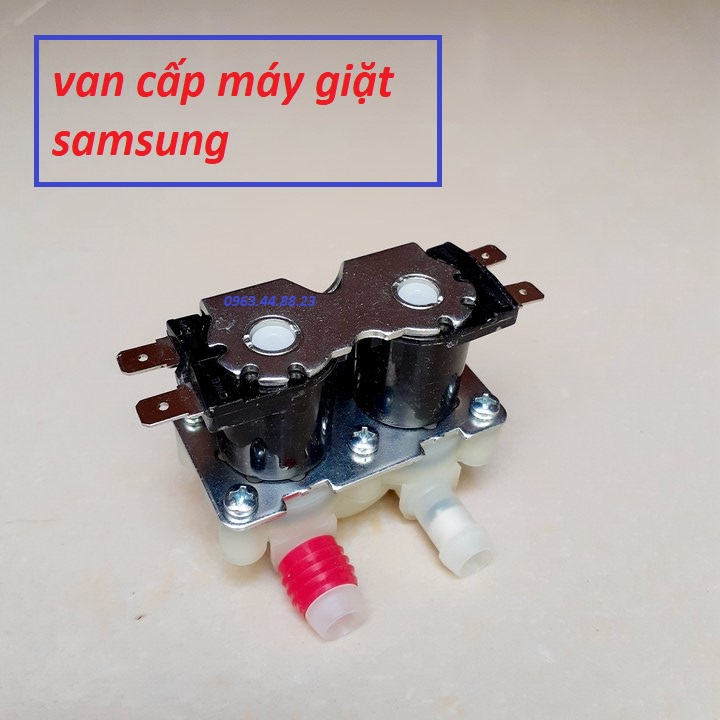 Van điện từ cấp nước máy giặt đôi Samsung- Van cấp đôi  2 cổng - hai cửa - Van đôi ss