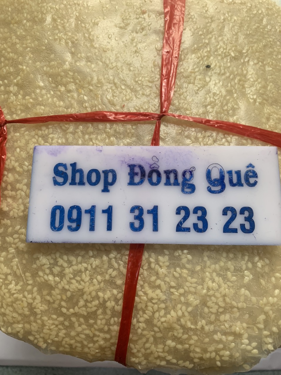 Bánh tráng gạo mè trắng nướng