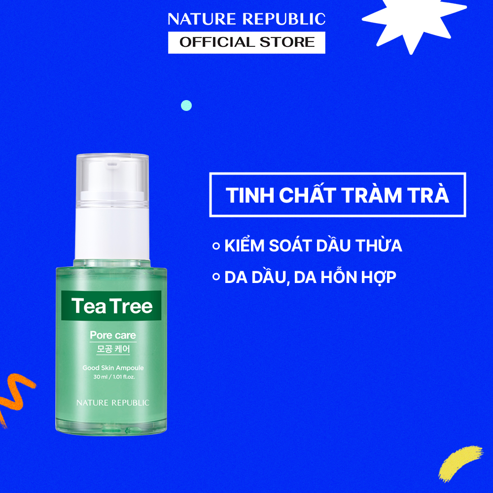Nature Republic Tinh chất ngăn ngừa mụn Good Skin Tea Tree Ampoule 30 ml
