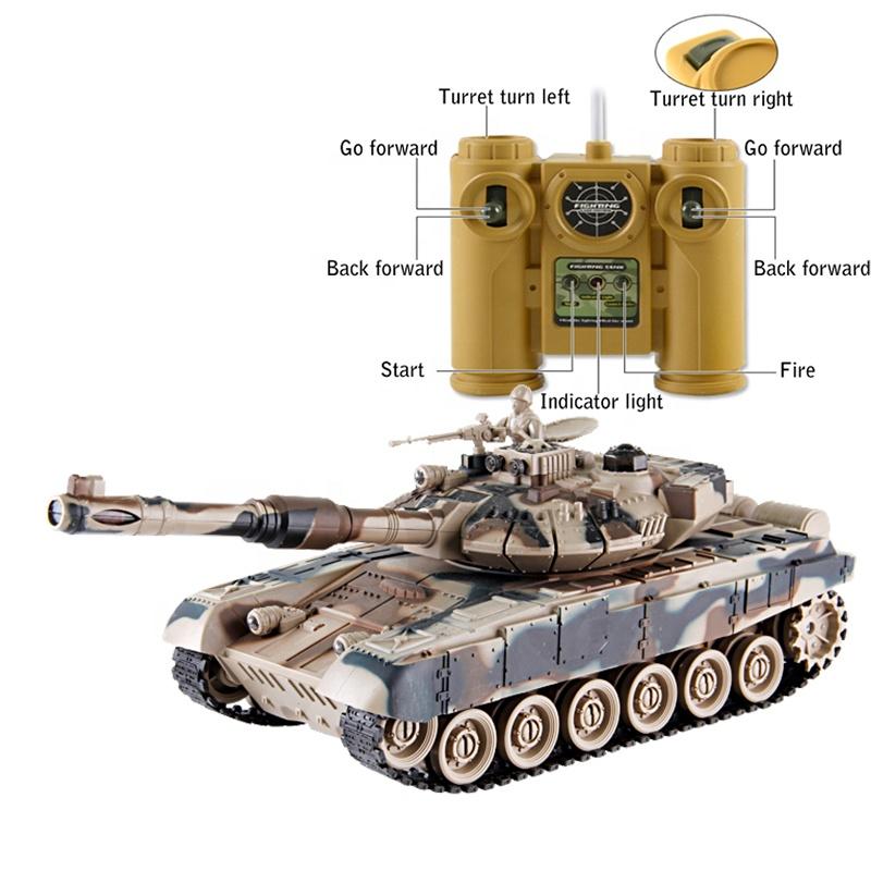 Đồ chơi xe tăng điều khiển từ xa T90 và pháo đài Size lớn 33cm