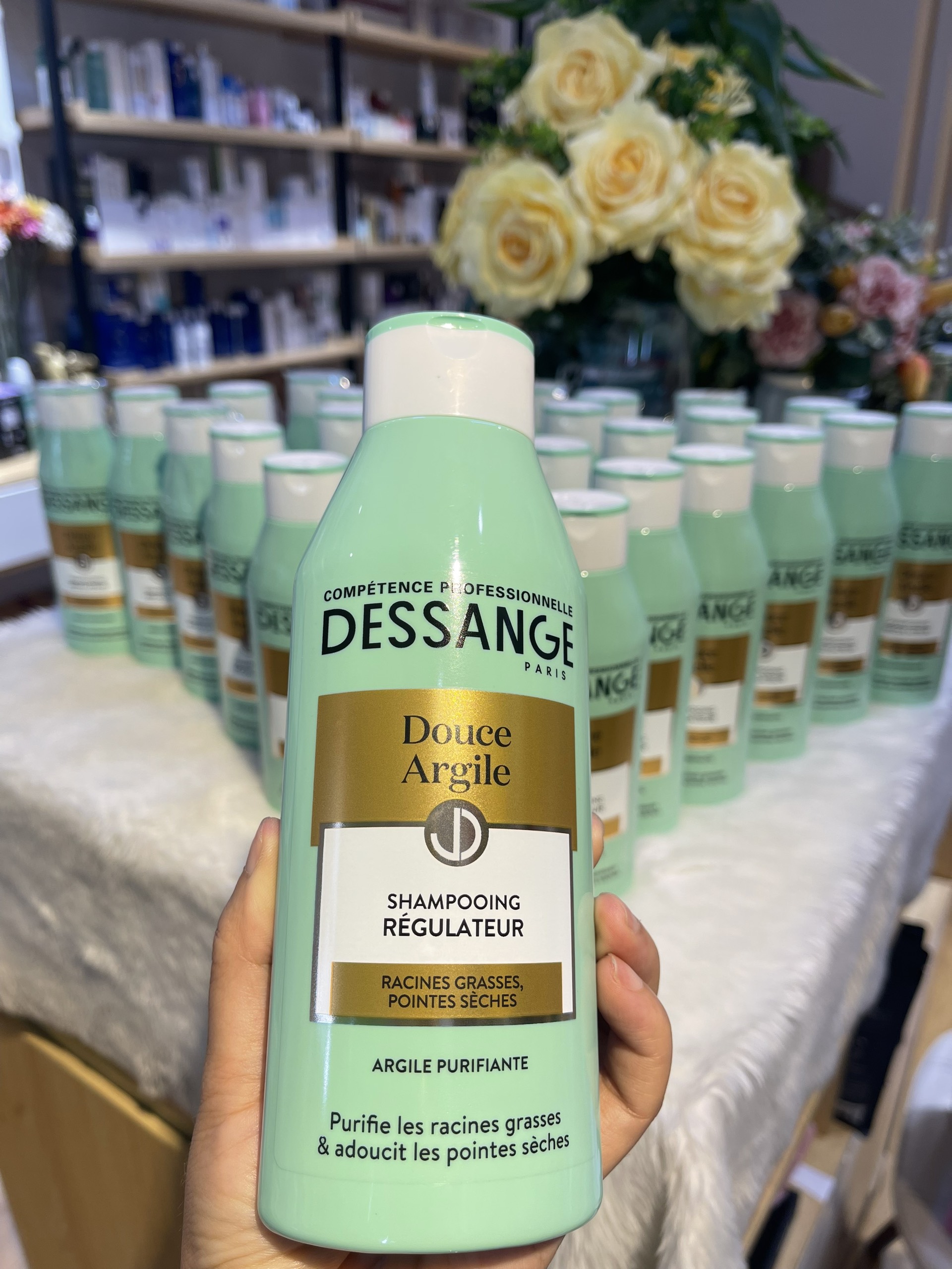 Dầu gội dessange xanh dành cho tóc dầu và bết nội địa pháp 250ml