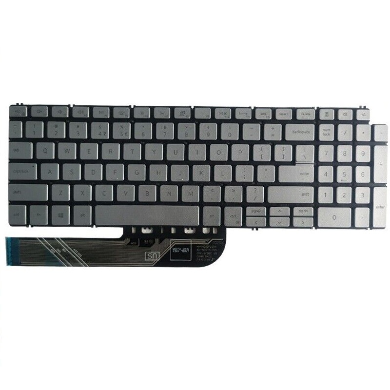 Bàn phím Laptop Keyboard New for Dell Inspiron 15-5501 5502 5508 5509 - Màu bạc có led