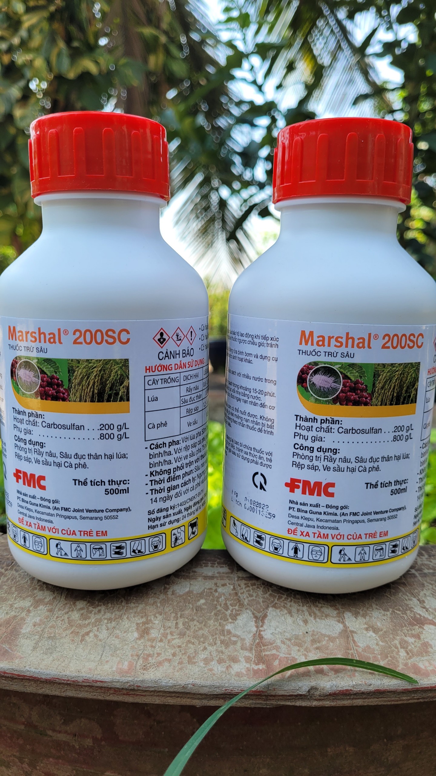 Trừ rầy nâu, sâu đục thân, rệp sáp marshal 200sc chai 500ml_thien thinh shop