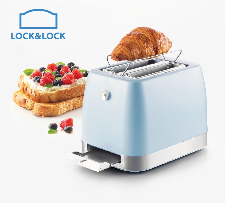 Máy nướng bánh mì lock&lock ejb221blu công suất 730w