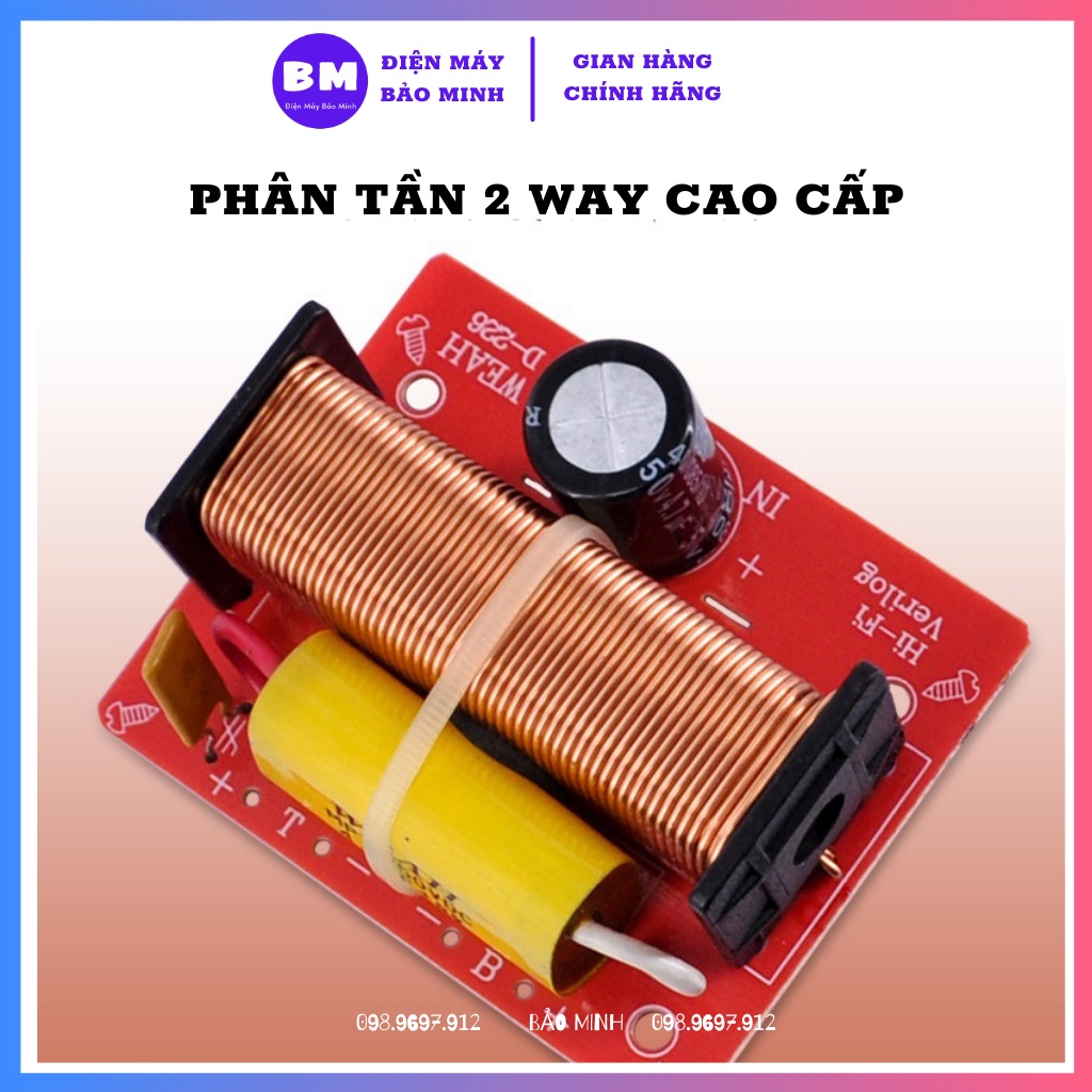 Mạch phân tần 2 đường tiếng WEAH D226 nhập khẩu cao cấp - Phân tần 2 way cho loa