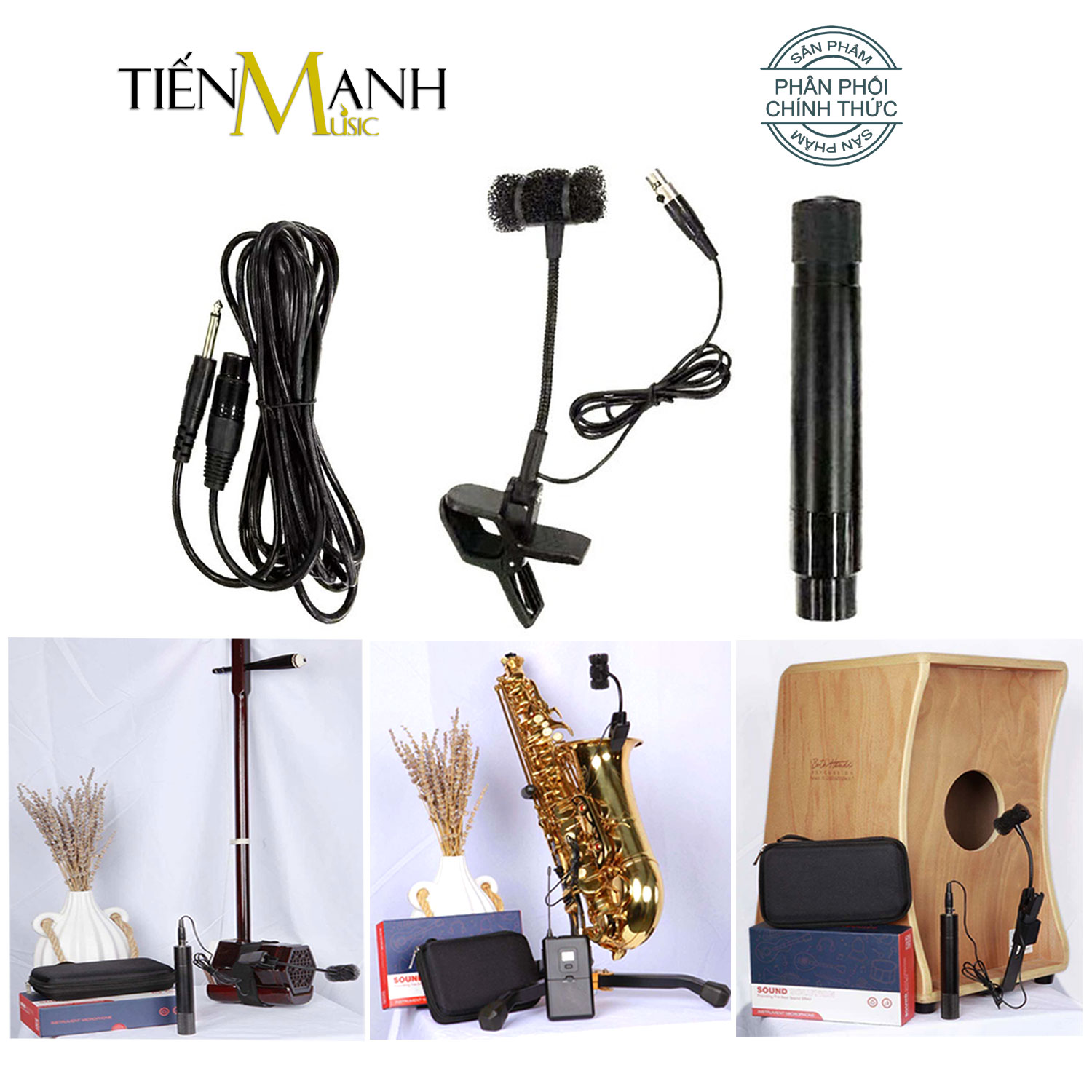 Micro Có Dây Cho Kèn, Sáo, Nhị, Saxophone và Nhạc cụ khác - Mic Wireless Microphone Dr.MIC DR-813