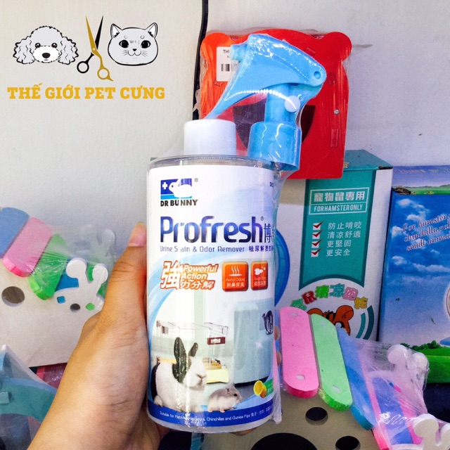 Xịt Dr Bunny Khử Mùi, Diệt Khuẩn Cho Hamster Sóc Thỏ Bọ