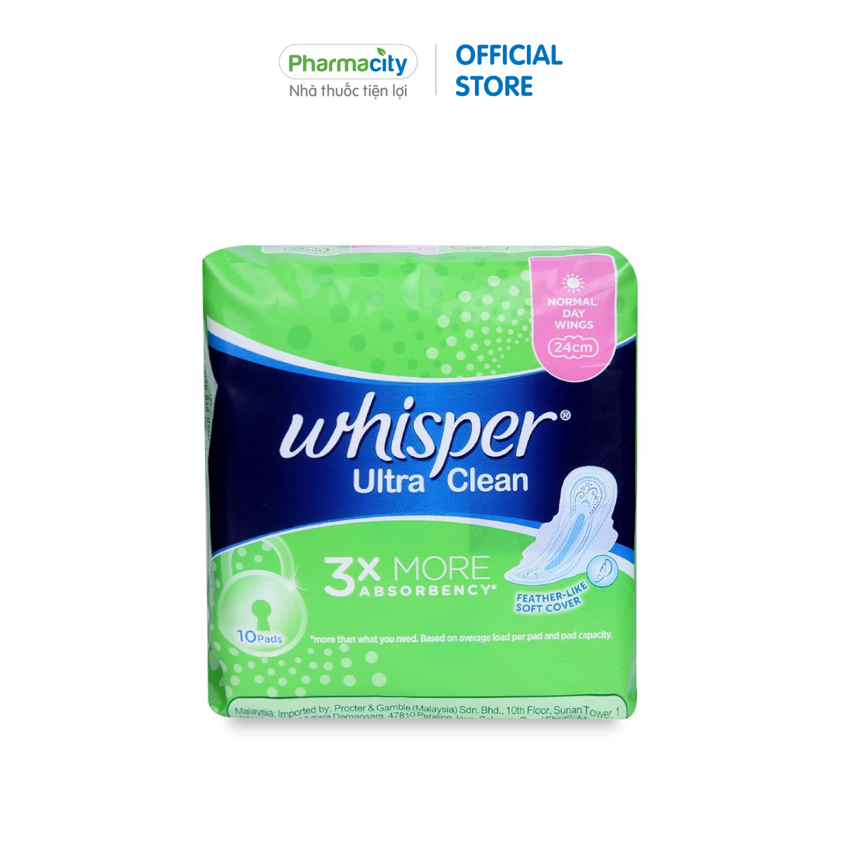 Băng vệ sinh siêu mỏng cánh Whisper Ultra Clean