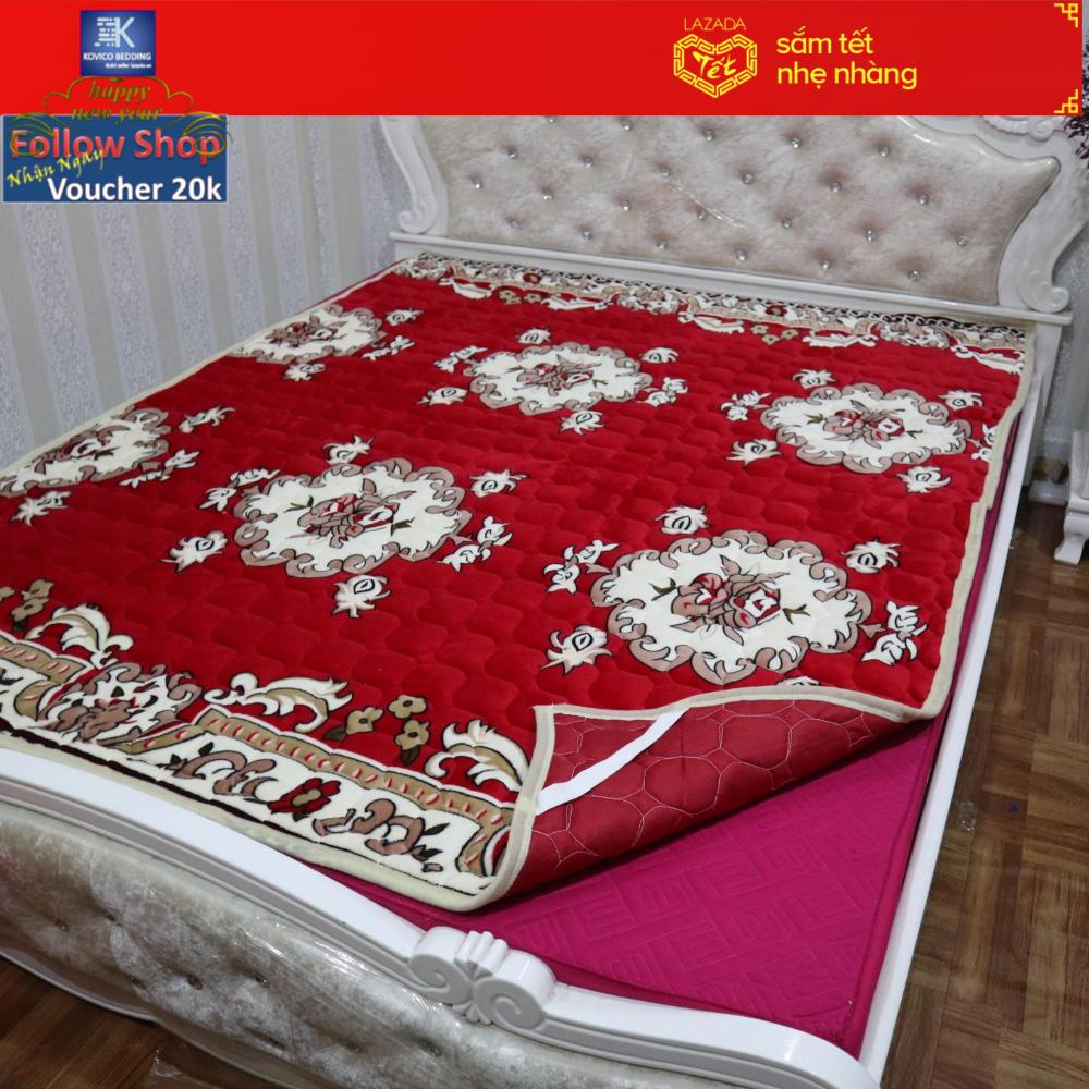 (FreeShip MAX) Tấm Trải Giường Chần Bông Đa Năng (Dùng Thay Nệm, Chiếu,Ga) Kích cỡ :1m6x2m