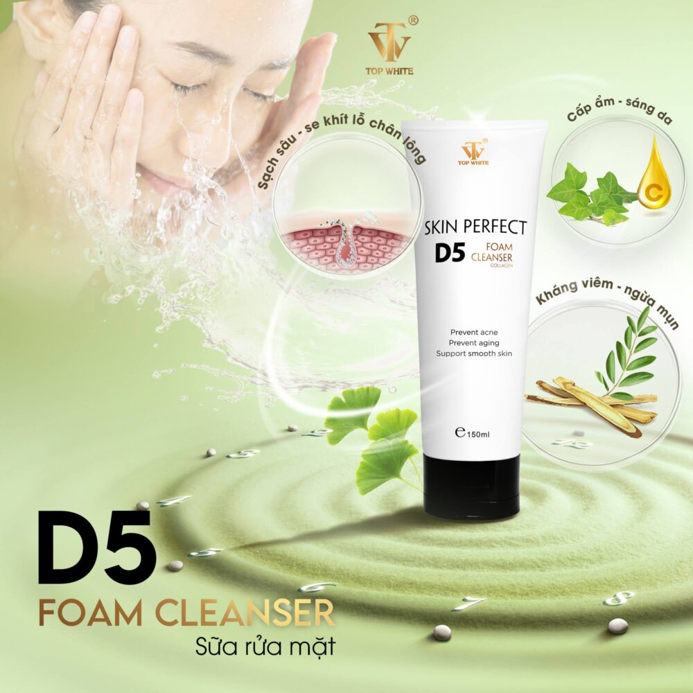 [HCM]Sữa rửa mặt ngăn ngừa mụn Skin Perfect D5