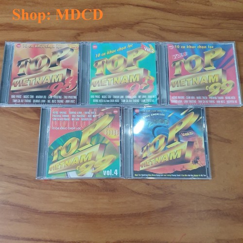 [MDCD] Bộ 5 Đĩa CD Top Việt Nam Nổi Tiếng Thập Niên 90