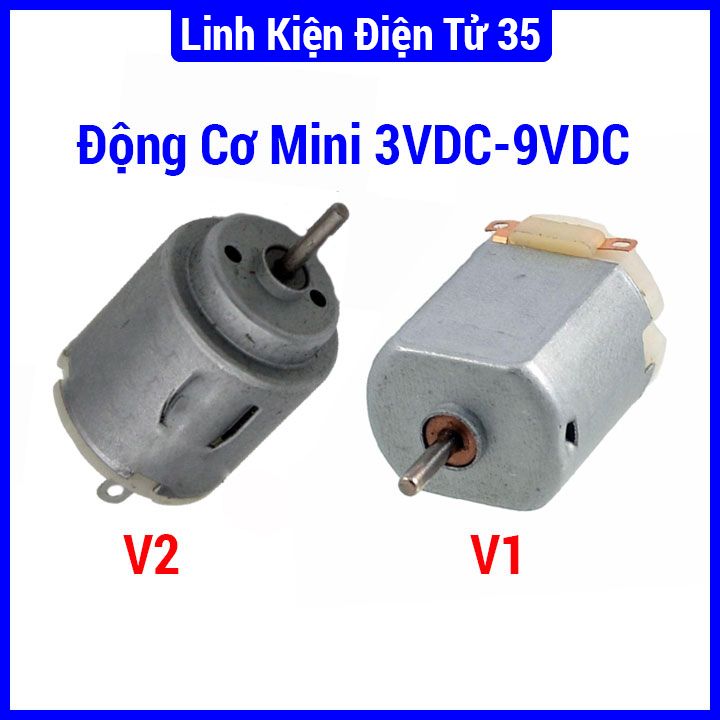 Động cơ mini 3v - 9v dc trục 2mm