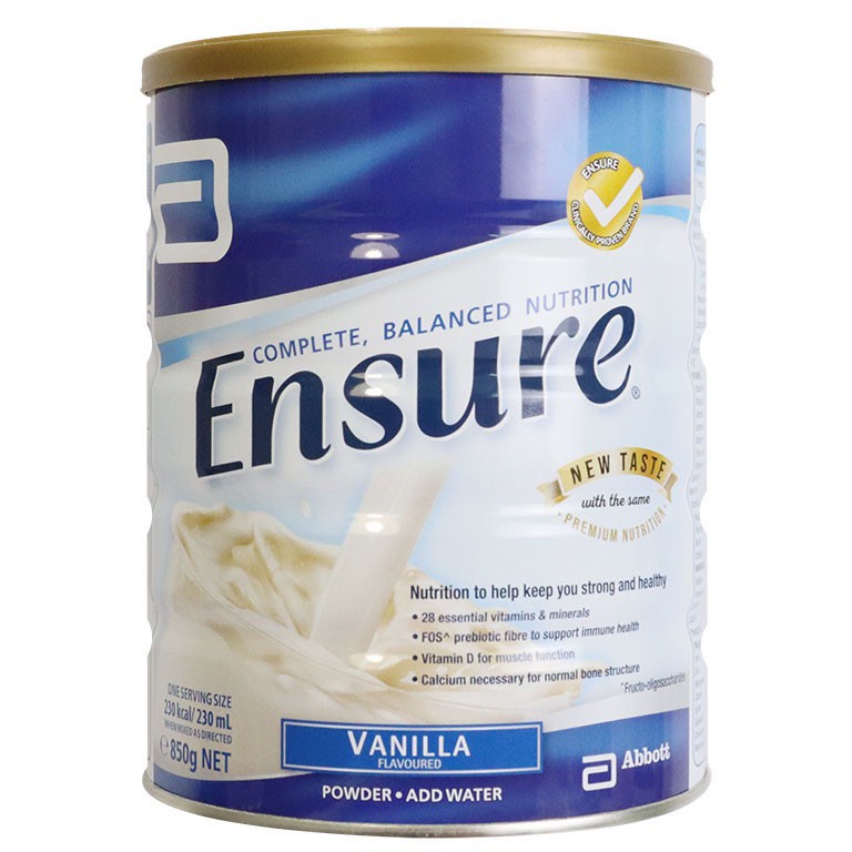 Abbott ensure vanilla 850g net - sữ.a bộ.t ensure hương vị vani của úc