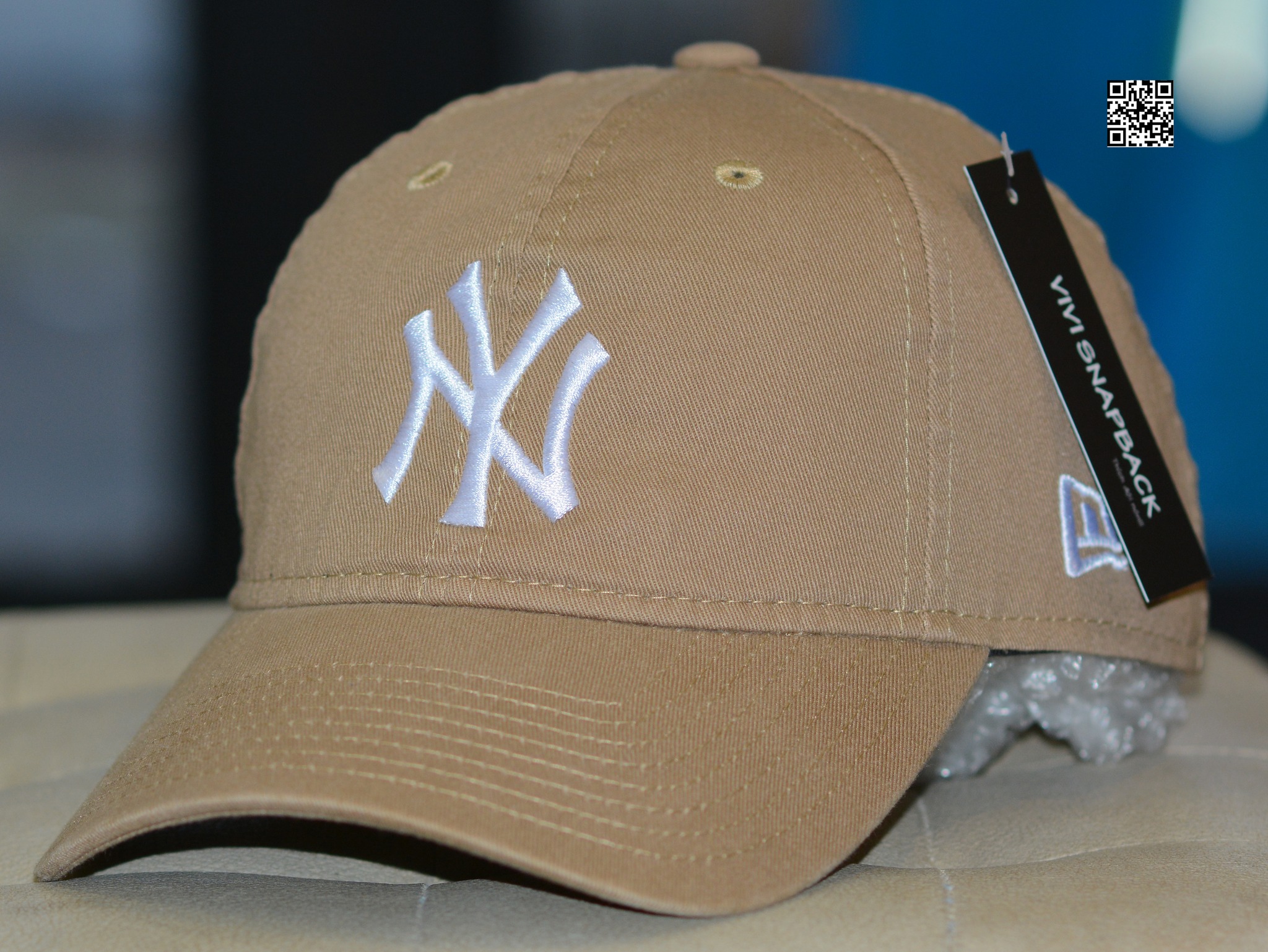 Nón NY thời trang New York Yankees 9Twenty Adjustable Hat Brown,nón thể thao lưỡi trai nam nữ logo NY chóng chày MLB cap {Hình thật}