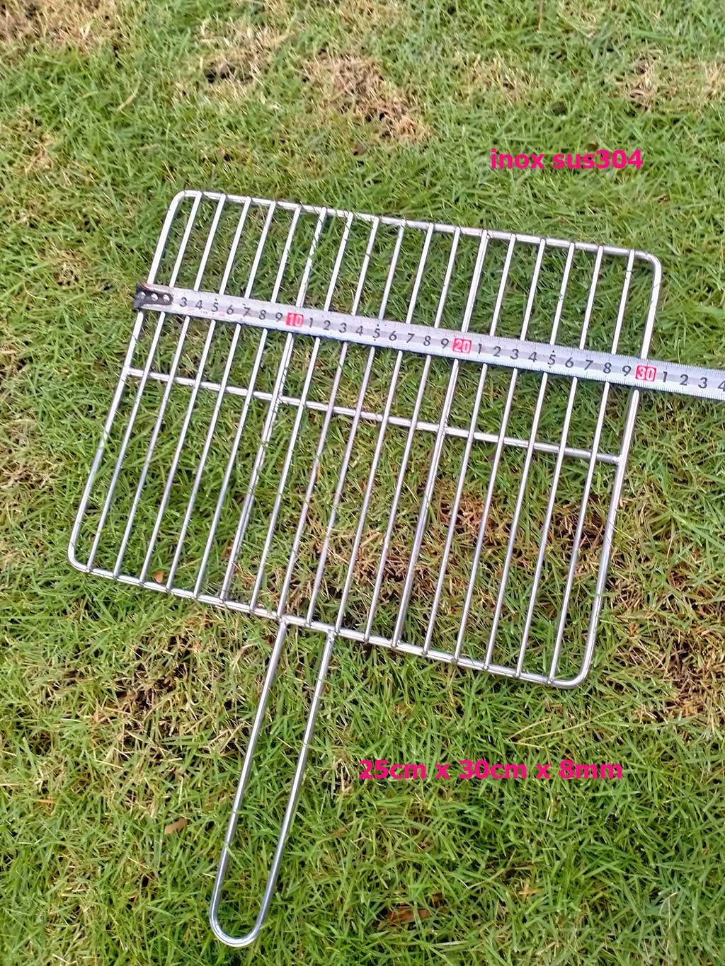 Vỉ nướng inox sus304 cao cấp - hoàn ngay 200% nếu bị gỉ sét - kích thước 25cm x 30cm dày 8mm