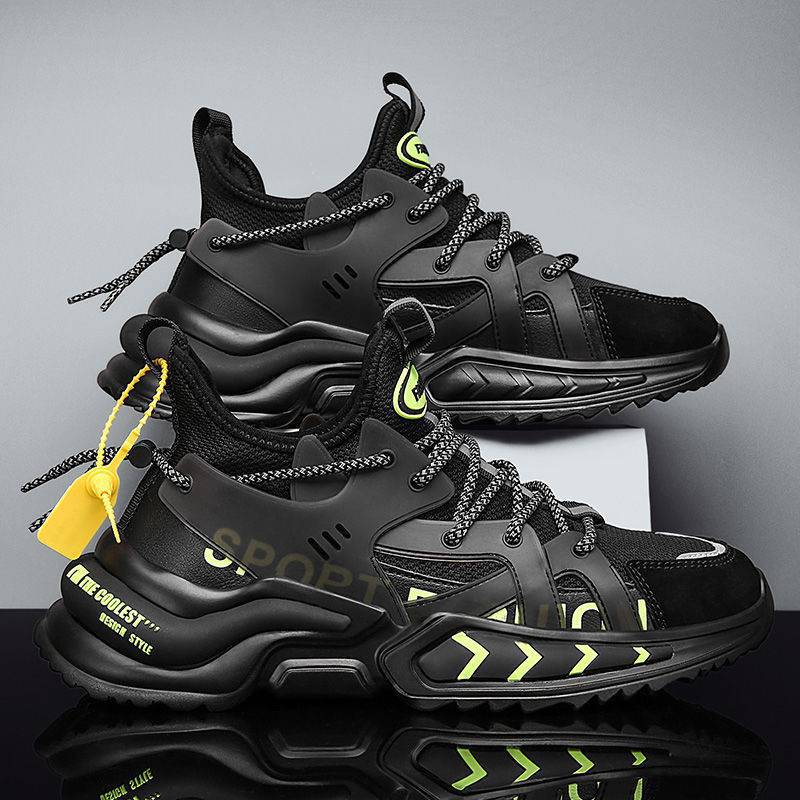 Giày thể thao nam mendo - giày sneaker màu đen - trắng - xám , giày thể thao chạy bộ xuyên việt - g5100