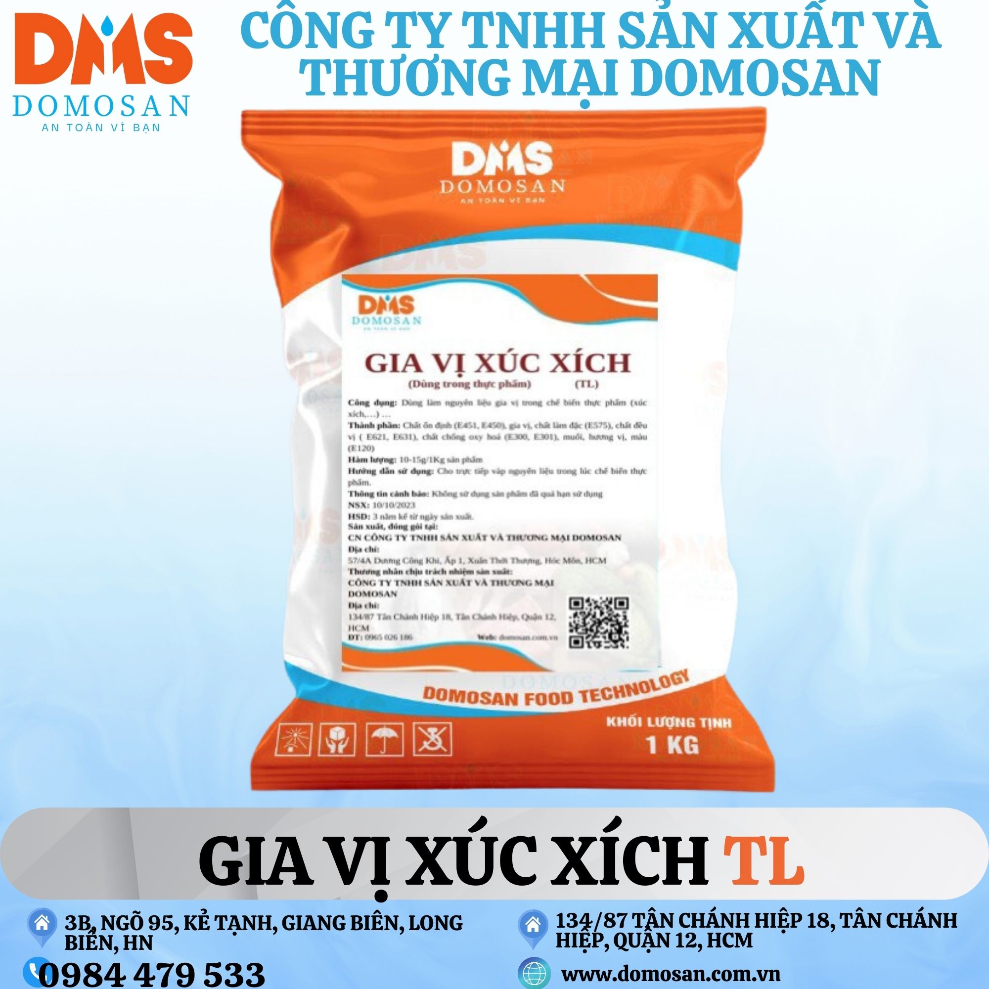 1kg gia vị xúc xích tl- thơm mùi xúc xích đức