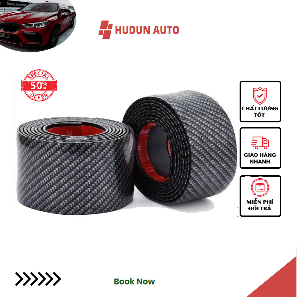 Nep cacbon-nẹp carbon chống trầy xước bậc cửa xe hơi