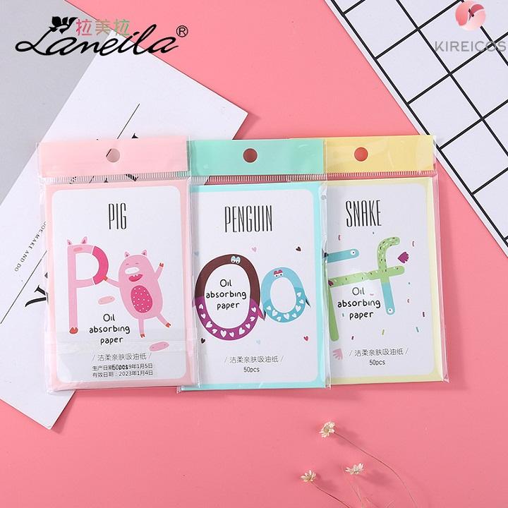 Giấy thấm dầu lameila 50 miếng a554
