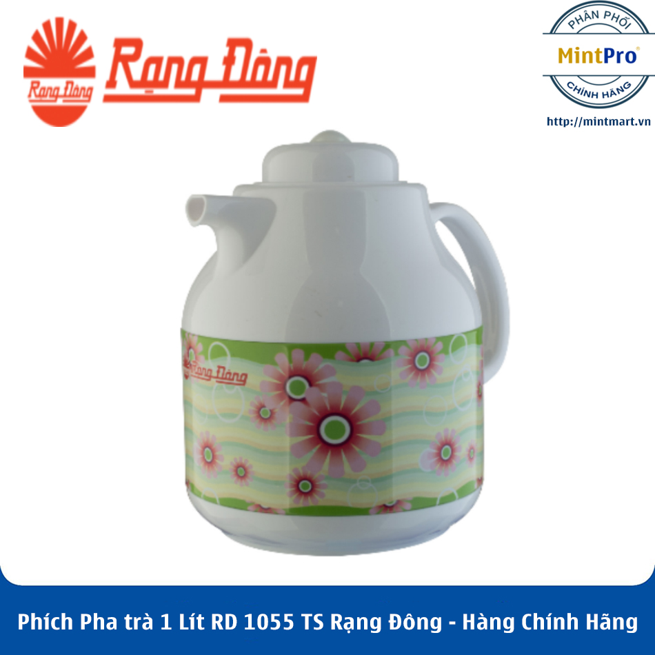 Phích pha trà 1 lít rd 1055 ts rạng đông - hàng chính hãng