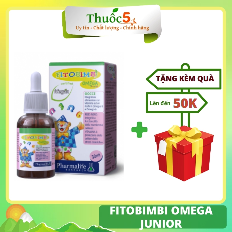 Fitobimbi Omega Junior bổ sung DHA và omega cho bé lọ 30ml