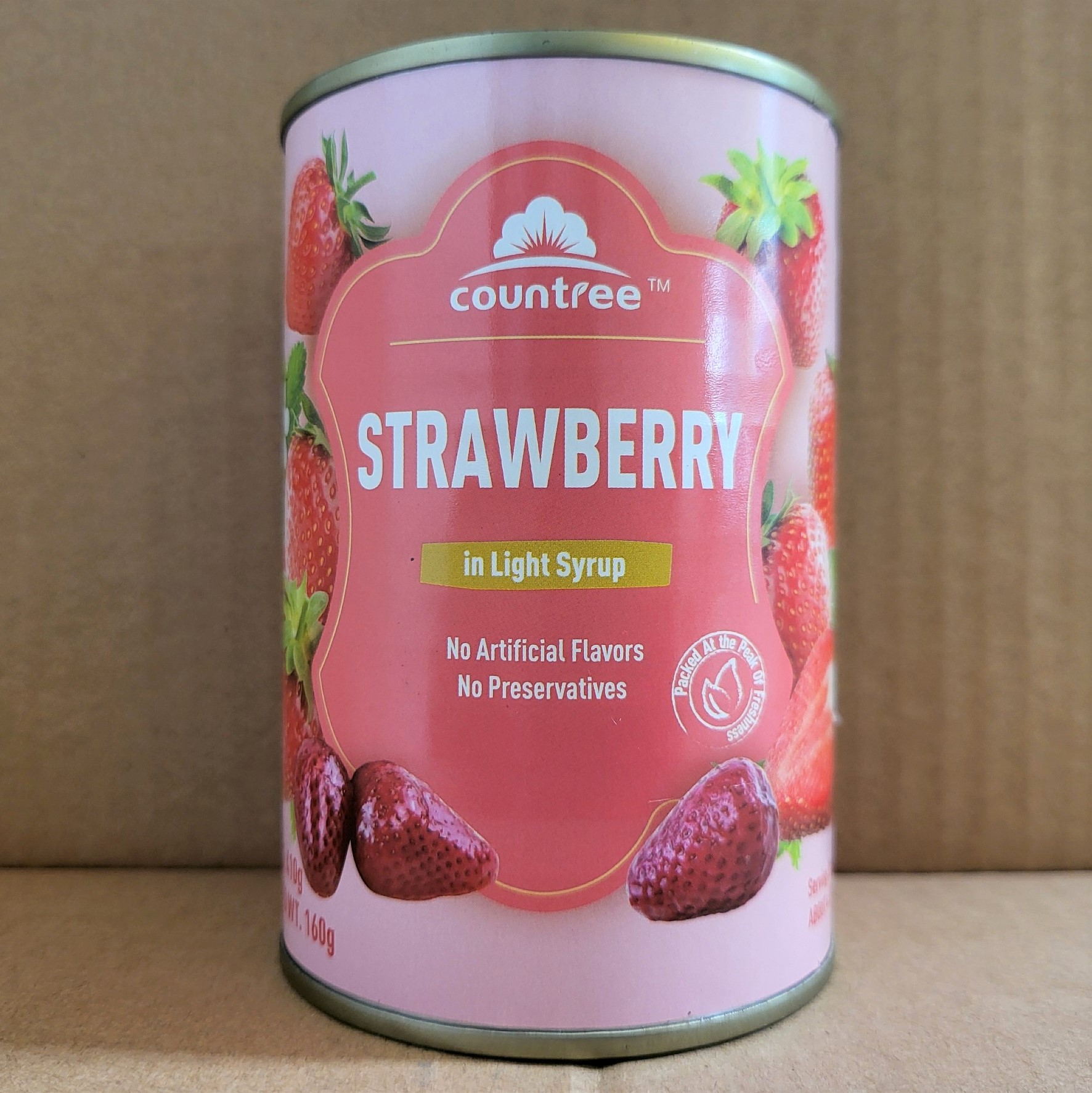 Lon 410g -- DÂU TÂY NGÂM NƯỚC ĐƯỜNG COUNTREE Strawberry in Light Syrup