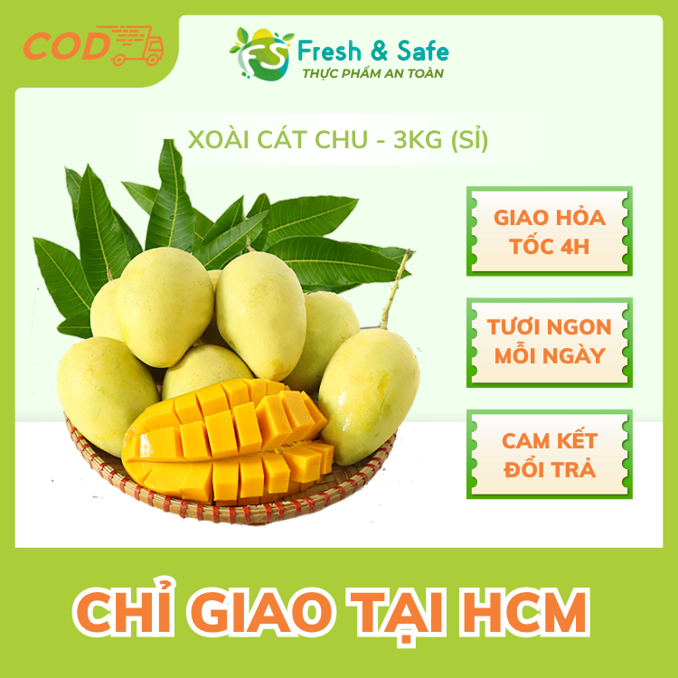 [Chỉ Giao HCM] Xoài Cát Chu - 3kg