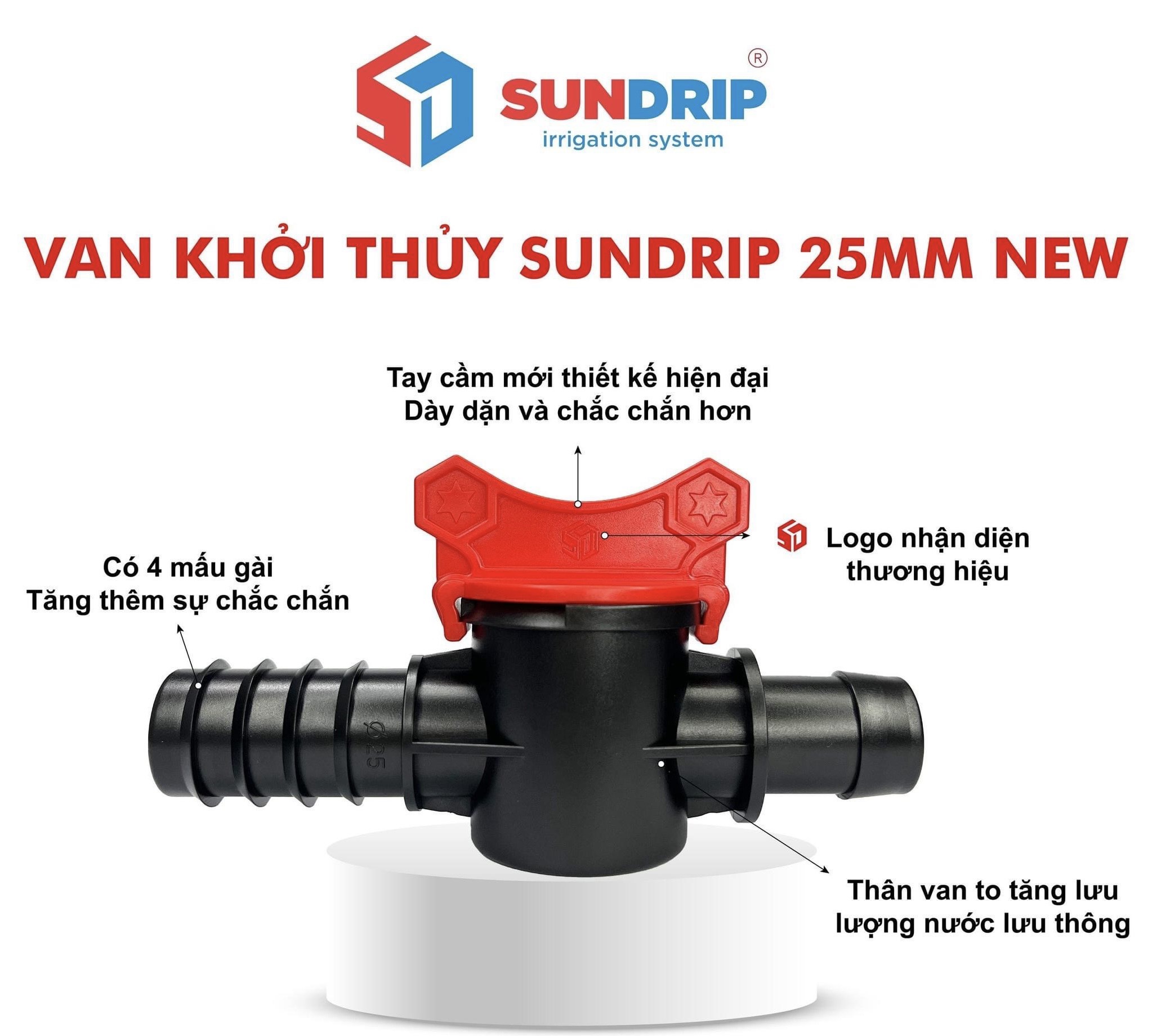 Van khởi thuỷ 25 có ron đầu lớn 22, van khởi thủy 25 bầu lớn, van khởi thủy 25 lưu lượng lớn