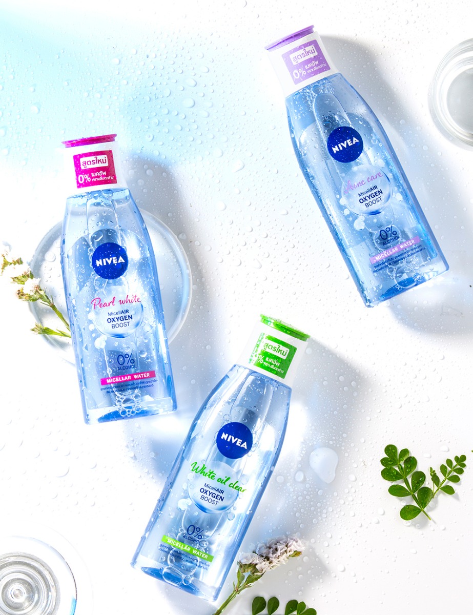 Nước Tẩy Trang Nivea Sáng Da & Kiểm Soát Nhờn Mụn 125ml Pearl White Micellair Oxygen Boost Micellar Water _ HoàngLan Health & Beauty