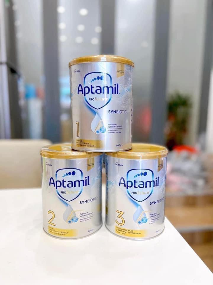 Chính Hãng Sữa Aptamil Profutura Úc  Mẫu Mới  đủ số 1,2,3 Lon 900g  date