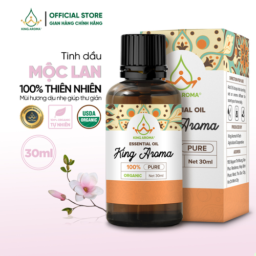 Tinh dầu thiên nhiên hoa mộc lan king aroma mẫu thử 30ml/100ml