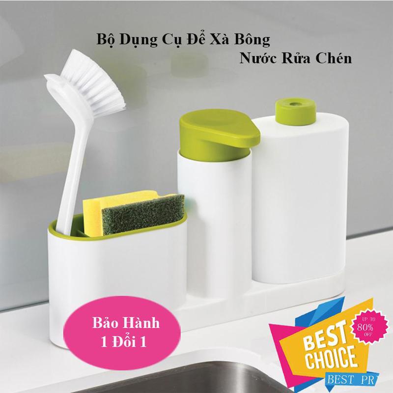 Bộ để đồ phòng tắm, giá hộp đựng nước rửa tay,, bộ dụng cụ để xà bông,nước rửa chén,kệ đựng đồ rửa chén tiện ích, ngăn nắp, sang trọng