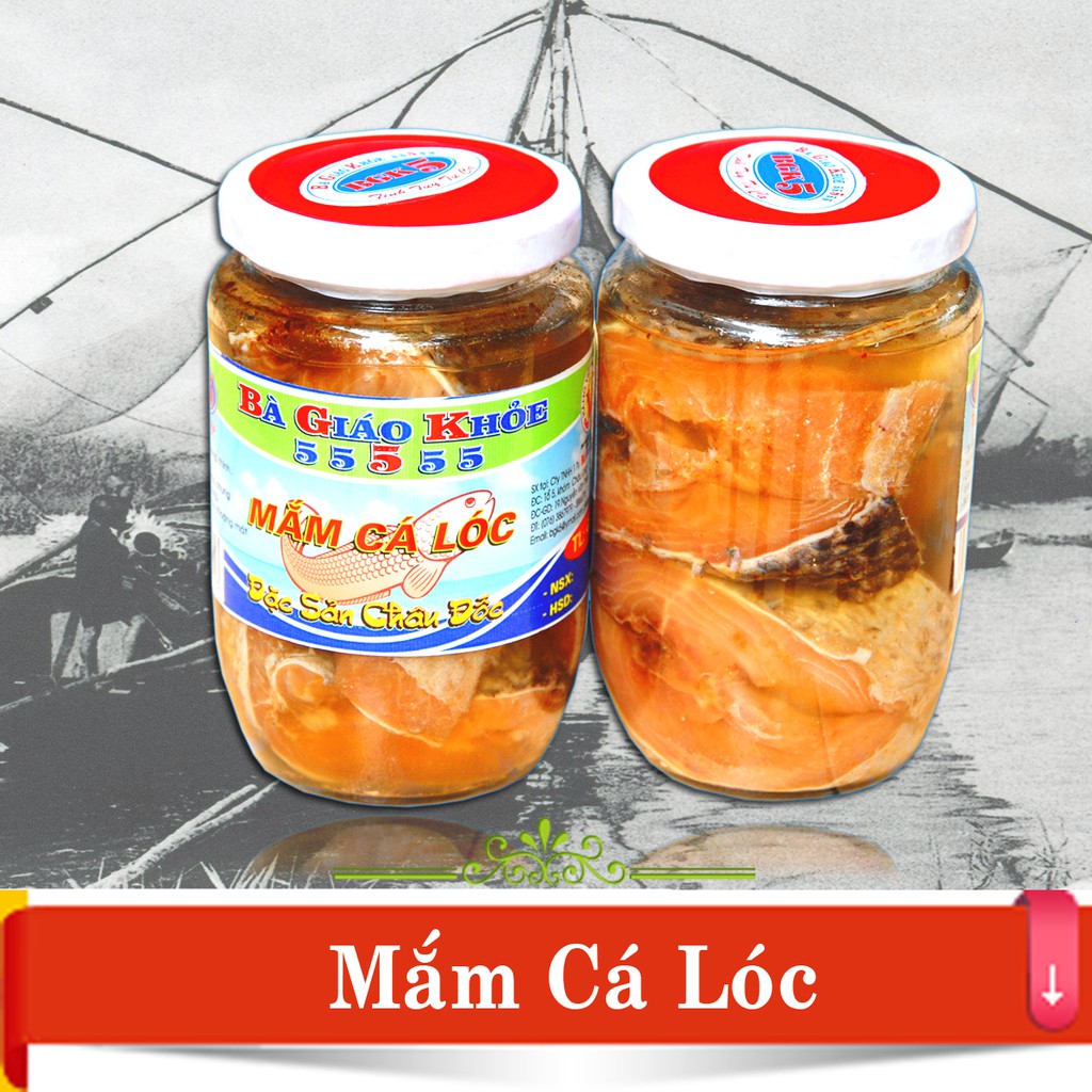 Mắm cá lóc cắt khúc bà giáo khỏe 5555 hủ 500gr đặc sản châu đốc
