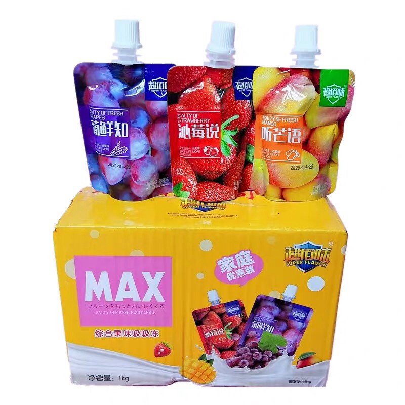 5 TÚI THẠCH HOA QUẢ DAI GIÒN THƠM NGON