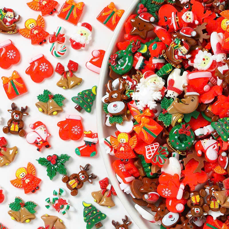 Combo 10/30/50 Charm Mini Túi Mù May Mắn Noel Quà Tặng Giáng Sinh Vui Vẻ