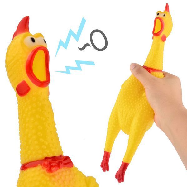 Đồ chơi hình con gà sz trung cho chó mèo