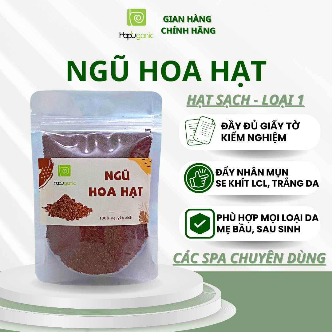 Ngũ Hoa Hạt Sấy Lạnh Nguyên Chất Đắp Mặt Hapuganic