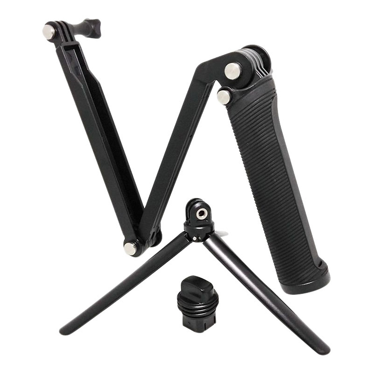 [HCM]Monopod Tripod Stand Grip 3-way Dành Cho Camera Hành Trình - Hàng Nhập Khẩu
