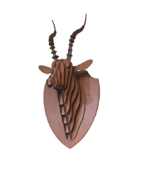 Đầu Thú Treo Tường Hình Linh Dương Trang Trí