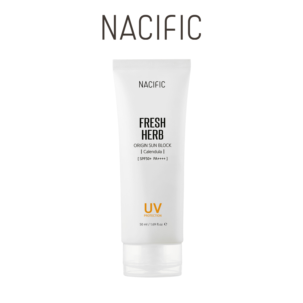 Kem chống nắng Nacific Fresh Herb Origin Sun Block Calendula 50ml, dành cho mọi loại da, bảo vệ da khỏi tác hại của tia UV