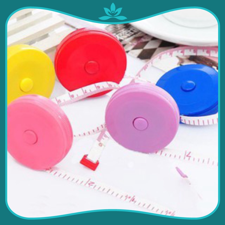 Thước dây cuộn mini mềm tự động rút lại được 1.5m