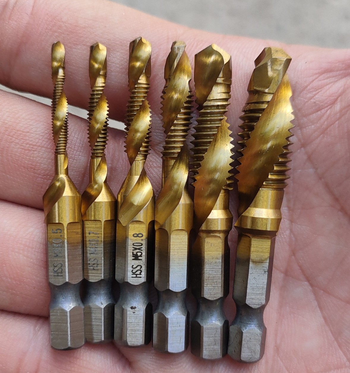 Bộ 6 mũi khoan taro m3-m10
