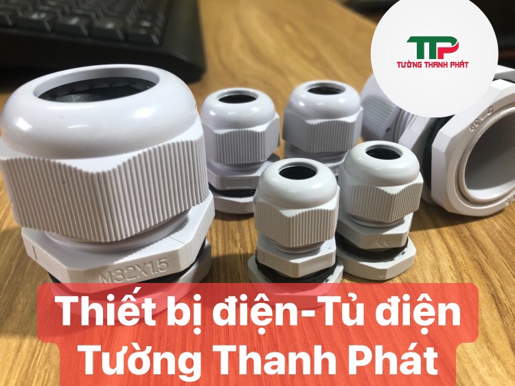 Ốc siết cáp nhựa ip68 - hệ m, có ron chống thấm nước