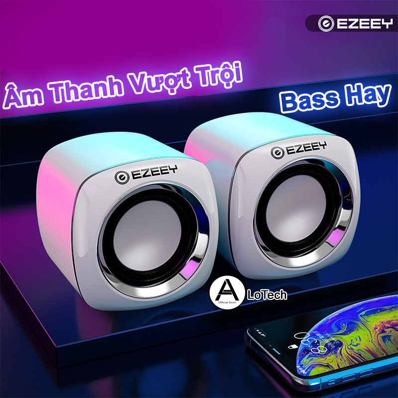 Loa Vi Tính Mini Để Bàn CAo Cấp Bass Ấm - Thiết Kế Sang Trọng Loa Máy Tính Mini LMT02.