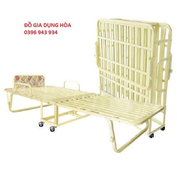 Giường gấp gọn Quy Phúc 90*190cm tặng nệm vừa cỡ với giường