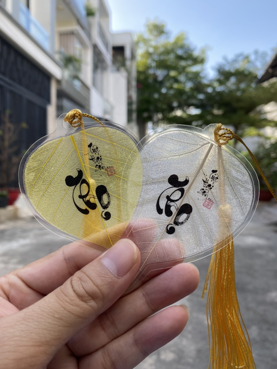 [HCM - Hàng chất lượng] Lá bồ đề in chữ THỌ - TỰA THÁI SƠN - Cực đẹp - Tặng đựng tuyệt đẹp
